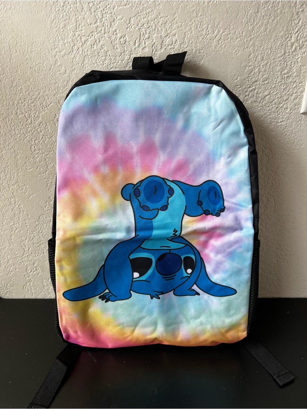 NWOT Disney Kids Pastel Tie-Dye Lilo and Stitch School Backpack